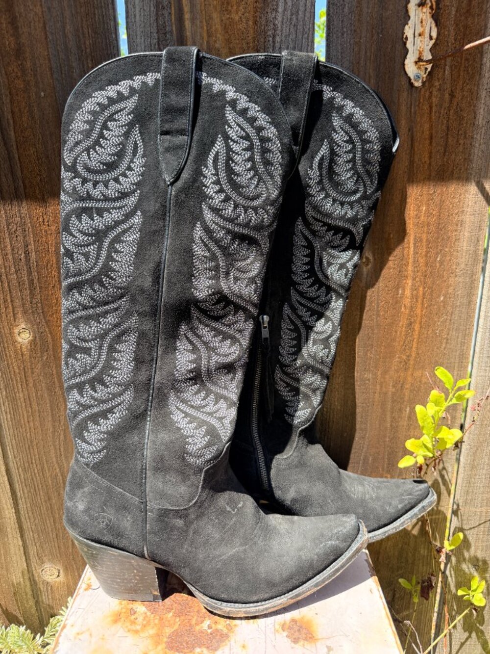 Ariat Women's Laramie StretchFit Western Boots  Black Size 11 - Picture 2 of 7